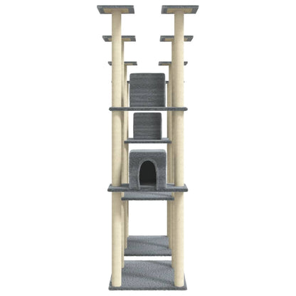 Rascador Para Gatos Con Postes De Sisal 174 Cm