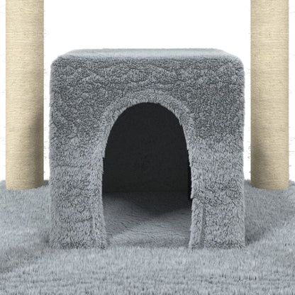 Rascador Para Gatos Con Postes De Sisal 174 Cm