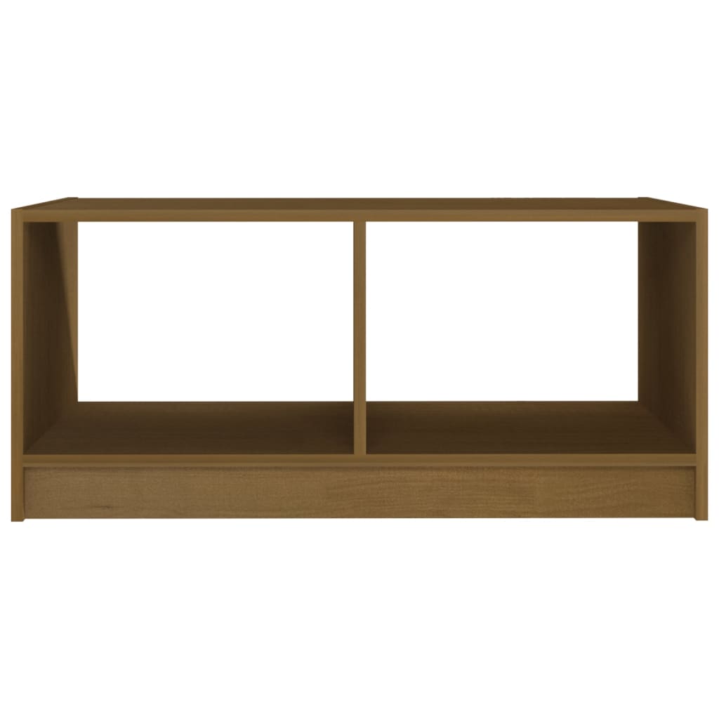 Mesa De Centro Madera Maciza Pino 75X50X33,5 Cm