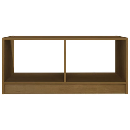 Mesa De Centro Madera Maciza Pino 75X50X33,5 Cm