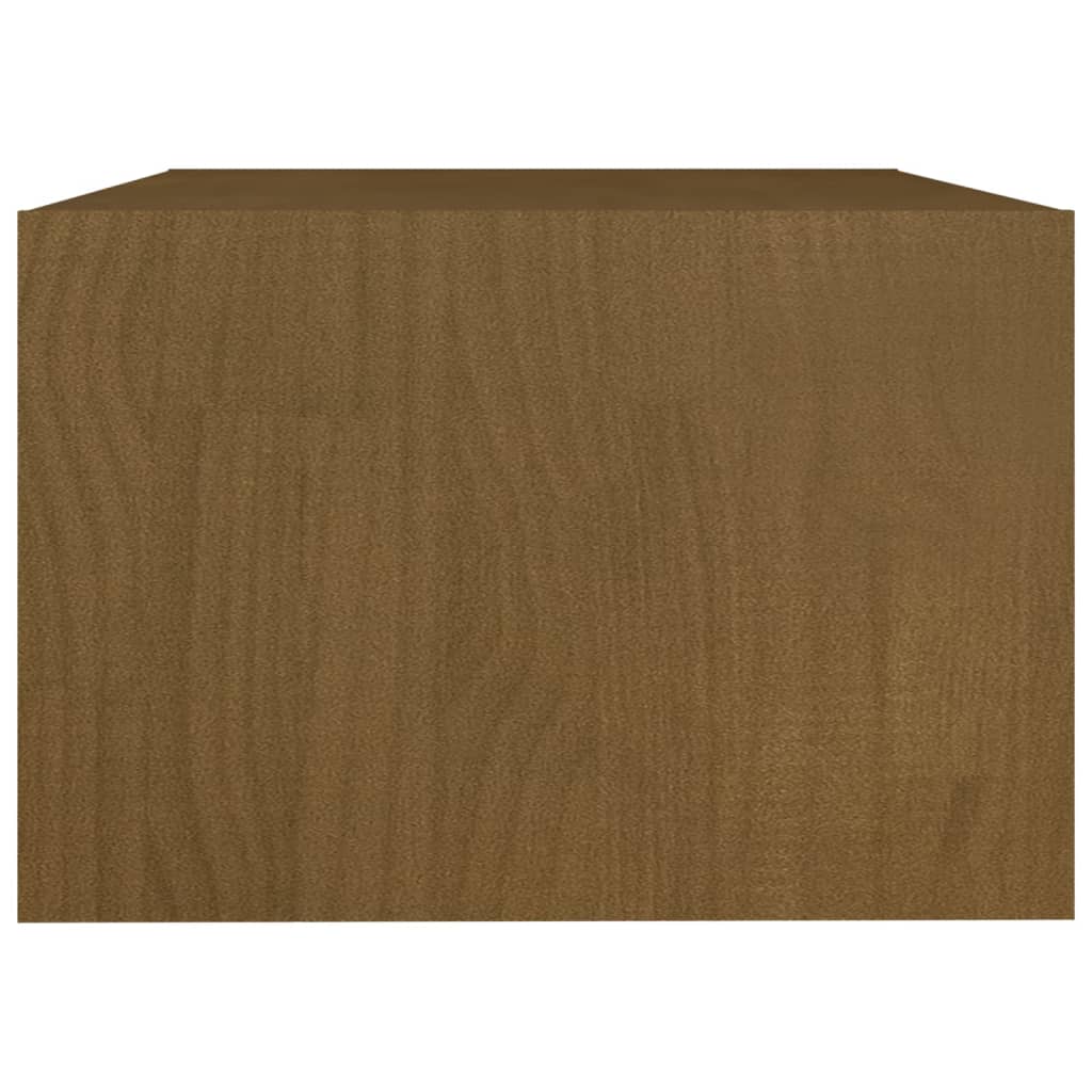 Mesa De Centro Madera Maciza Pino 75X50X33,5 Cm