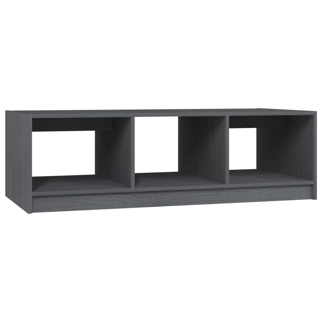 Mesa De Centro De Madera Maciza De Pino 110X50X34 Cm