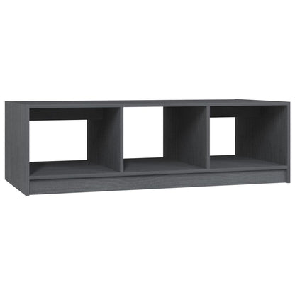 Mesa De Centro De Madera Maciza De Pino 110X50X34 Cm