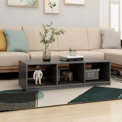 Mesa De Centro De Madera Maciza De Pino 110X50X34 Cm