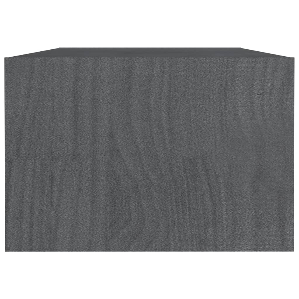 Mesa De Centro De Madera Maciza De Pino 110X50X34 Cm
