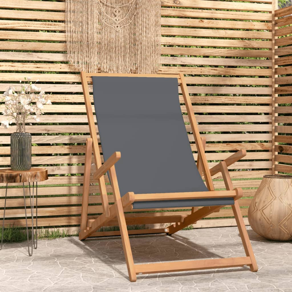 Silla De Jardín De Teca Color 56X105X96 Cm