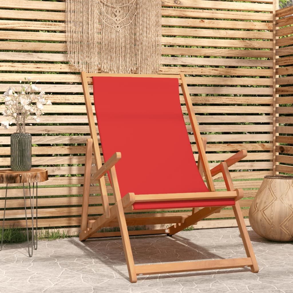 Silla De Jardín De Teca Color 56X105X96 Cm