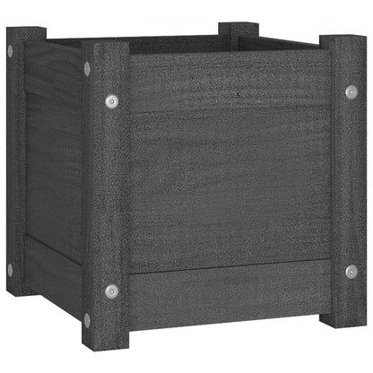 Jardineras 2 Uds Madera Maciza De Pino 31X31X31 Cm