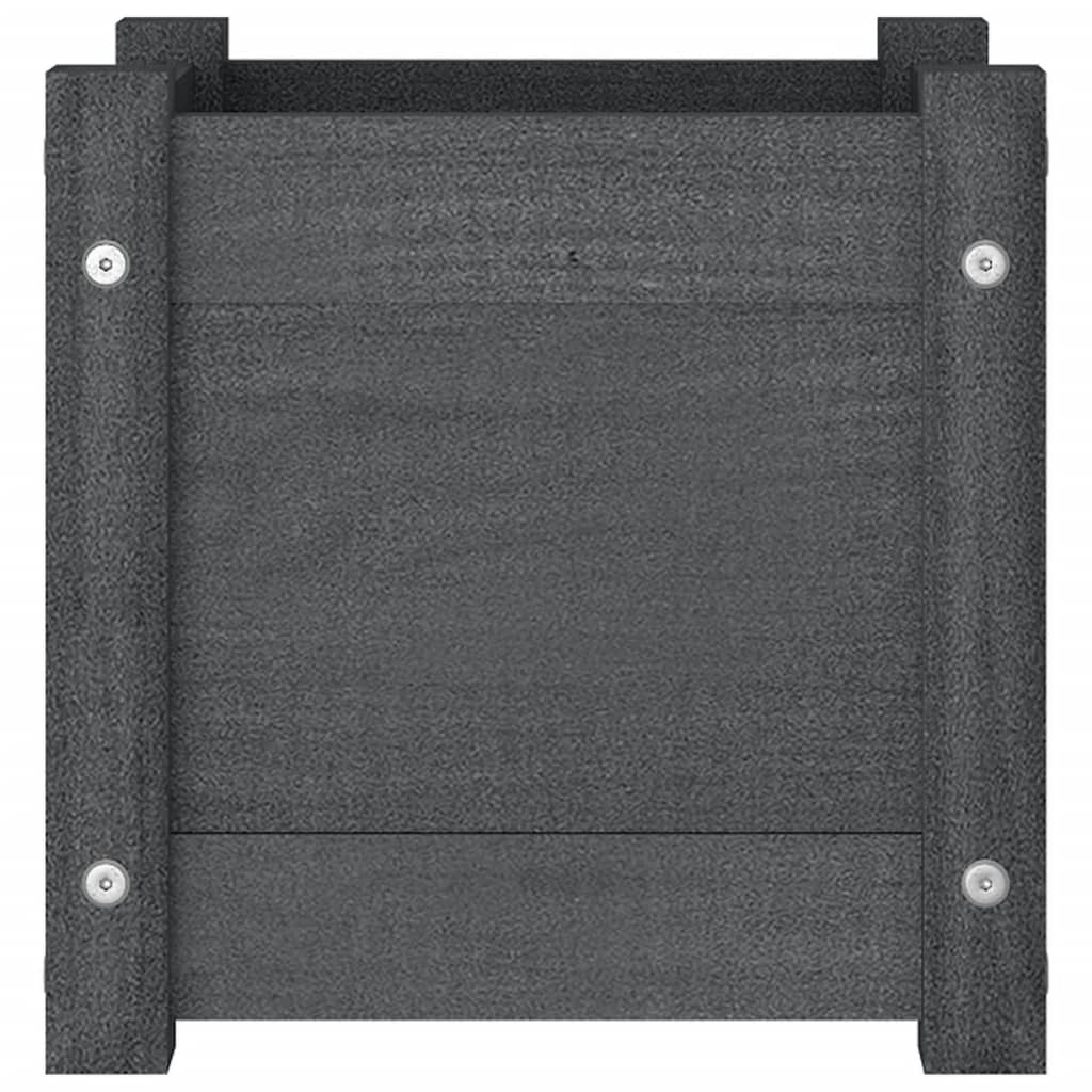 Jardineras 2 Uds Madera Maciza De Pino 31X31X31 Cm