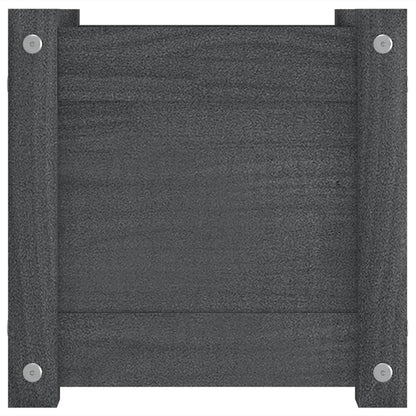 Jardineras 2 Uds Madera Maciza De Pino 31X31X31 Cm
