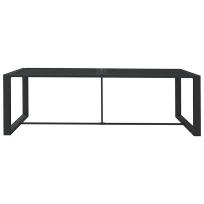 Mesa De Comedor De Jardín Aluminio Gris Antracita 120X60X66Cm