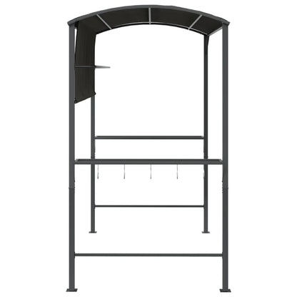 Cenador Con Tejado Gris 220X110X200 Cm