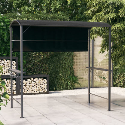 Cenador Con Tejado Gris 220X110X200 Cm