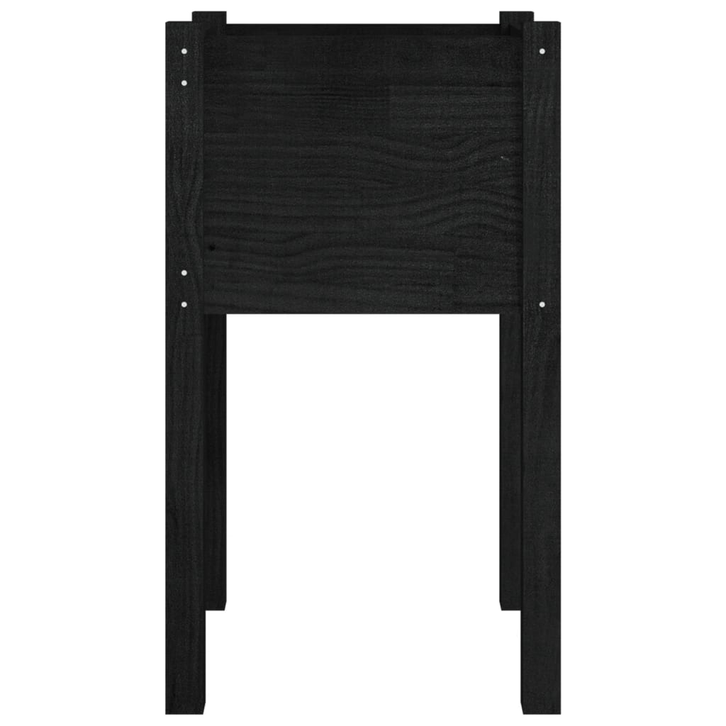 Jardineras 2 Unidades Madera Maciza De Pino 40X40X70 Cm