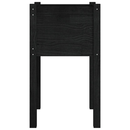 Jardineras 2 Unidades Madera Maciza De Pino 40X40X70 Cm