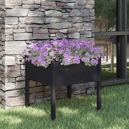 Jardineras 2 Uds Madera Maciza De Pino 70X70X70 Cm