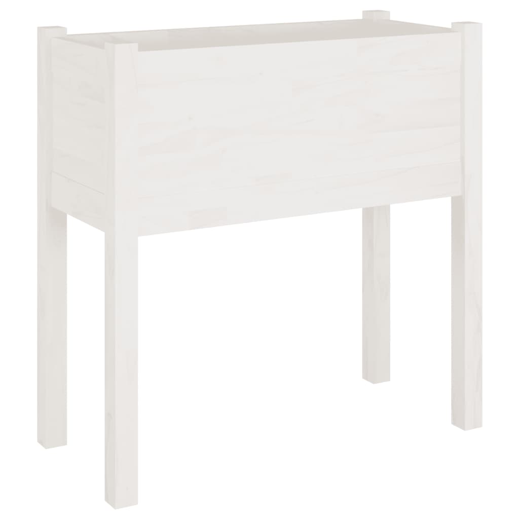 Jardineras 2 Uds Madera Maciza De Pino 70X31X70 Cm