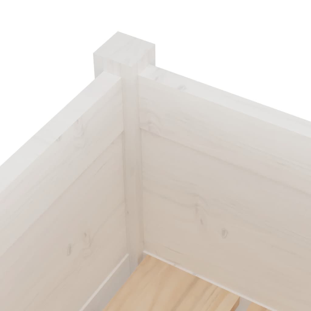 Jardineras 2 Uds Madera Maciza De Pino 70X31X70 Cm
