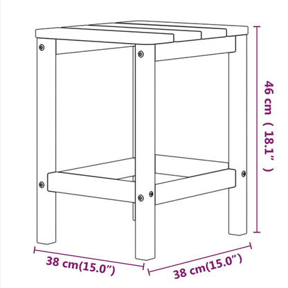 Mesa De Jardín Adirondack Hdpe 38X38X46 Cm