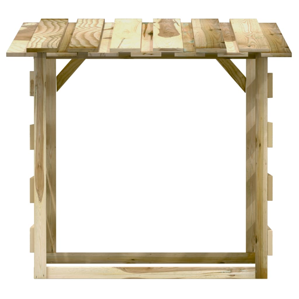 Pérgola Con Techo Madera De Pino Impregnada