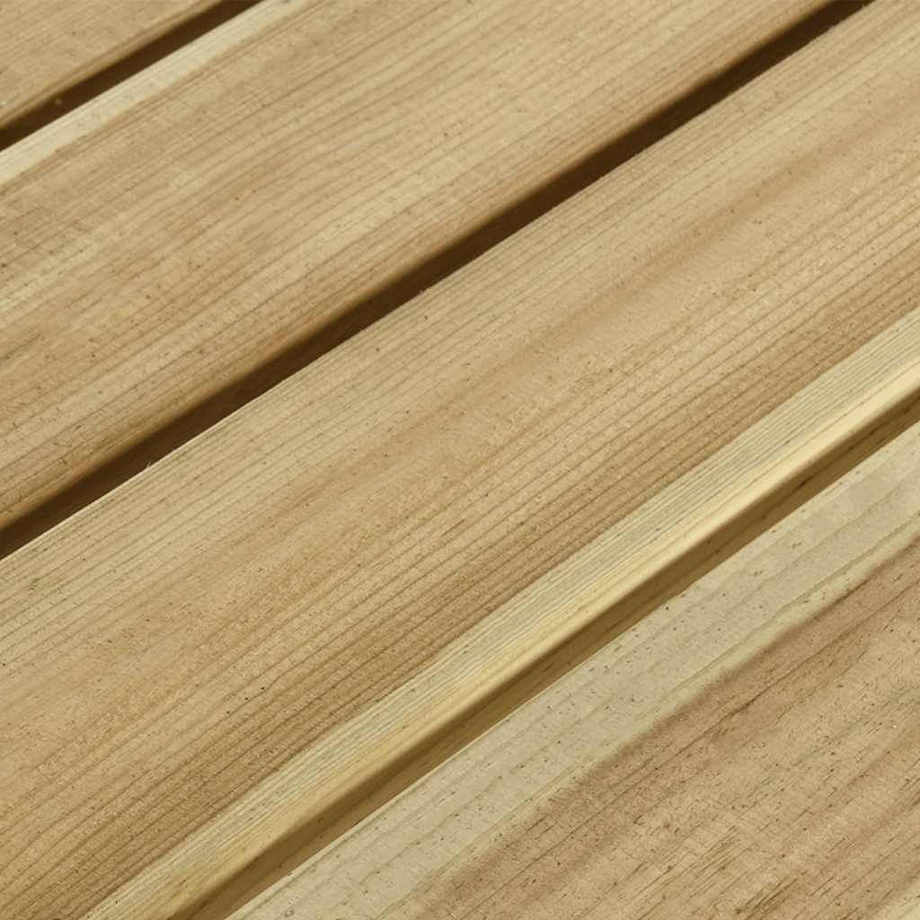 Mesa De Pícnic Con Bancos Madera Pino Impregnada