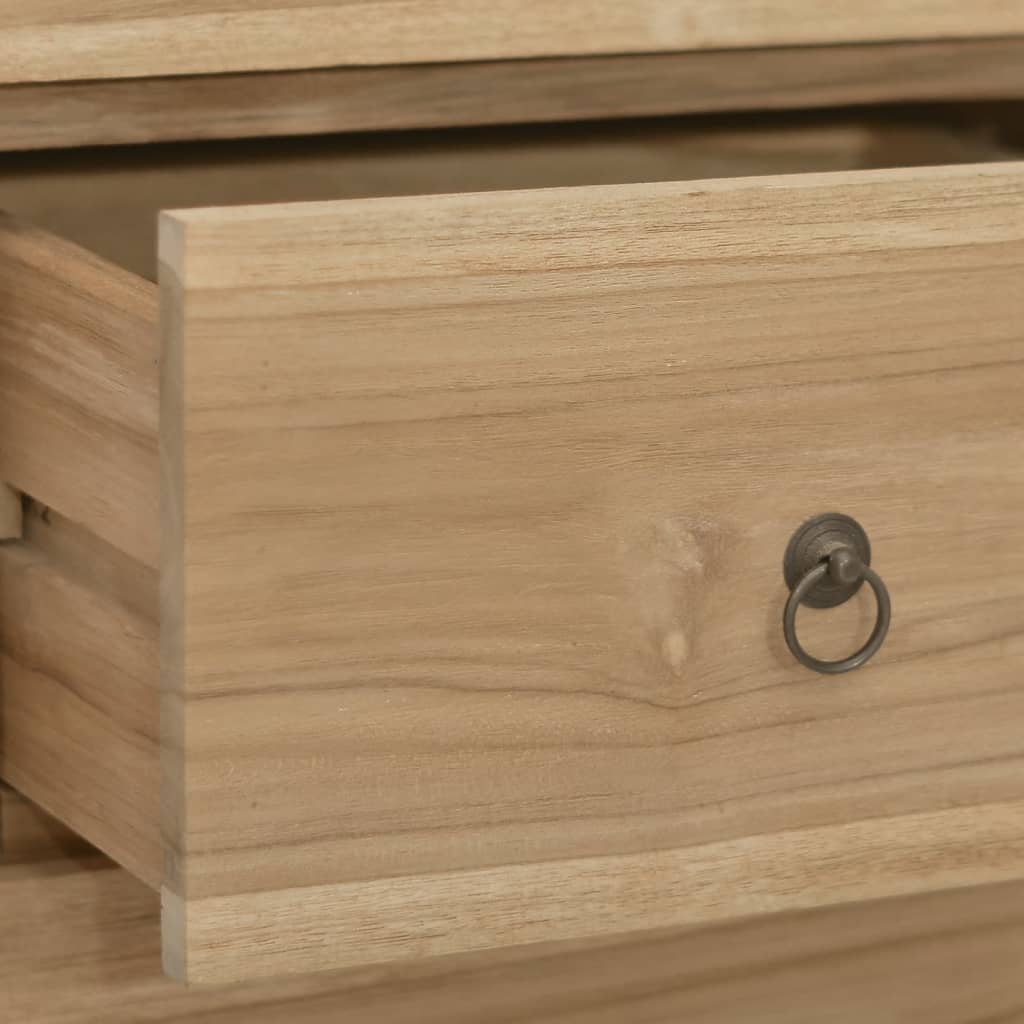 Cómoda De Madera Maciza De Teca 55X30X90 Cm
