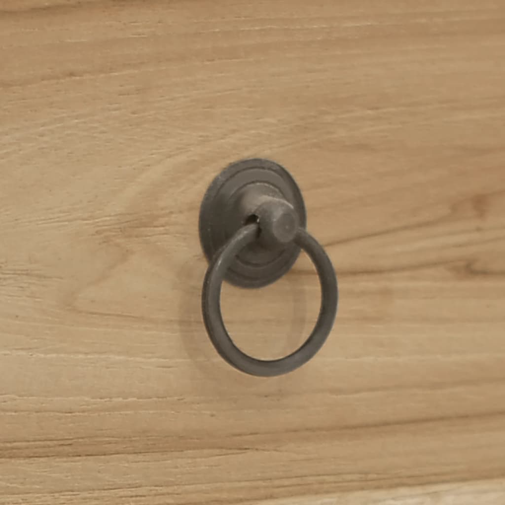 Cómoda De Madera Maciza De Teca 30X30X90 Cm