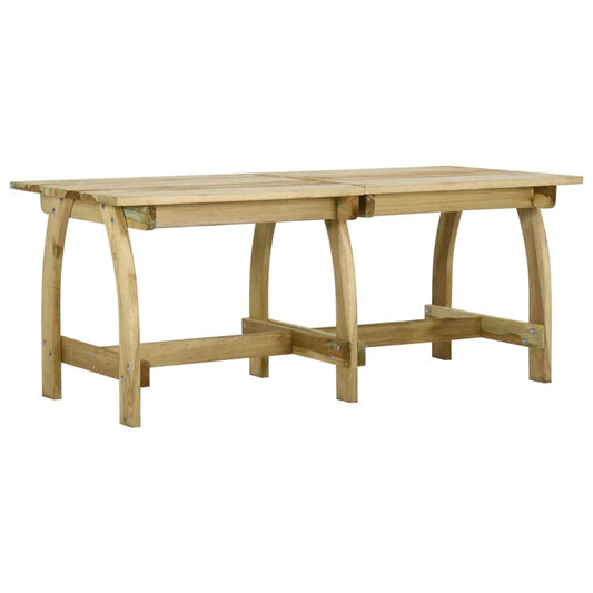 Mesa De Jardín De Madera De Pino Impregnada