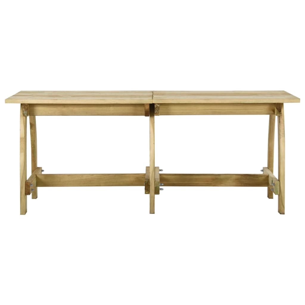 Mesa De Jardín De Madera De Pino Impregnada