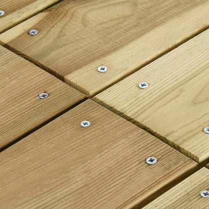 Mesa De Jardín De Madera De Pino Impregnada