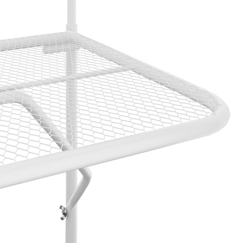 Mesa De Balcón Acero Blanca 60X40 Cm