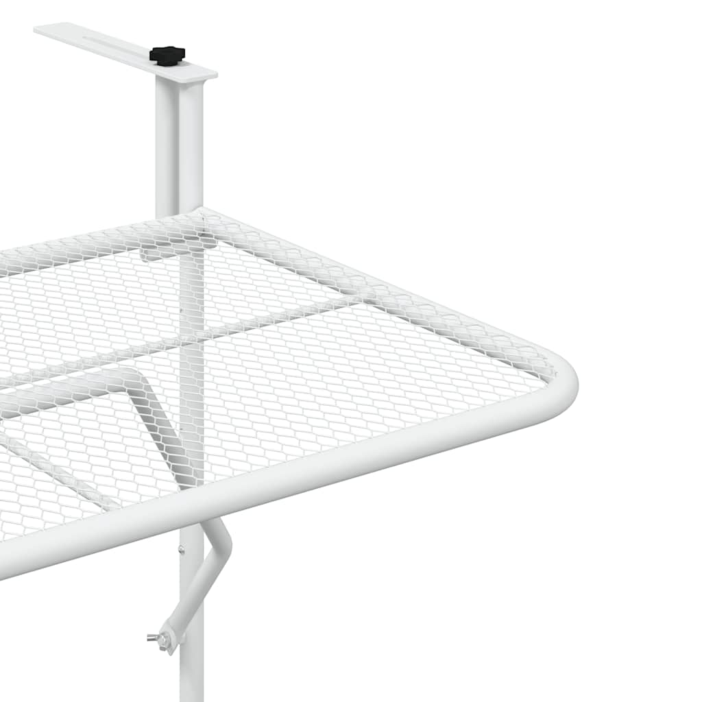 Mesa De Balcón Acero Blanca 60X40 Cm