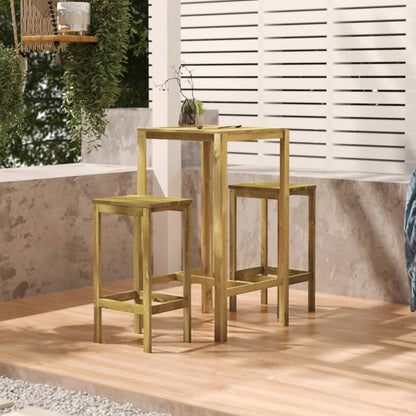 Mesa De Bar Madera De Pino Impregnada