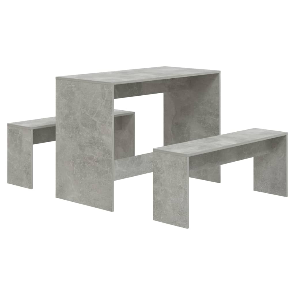 Juego De Comedor 3 Piezas Madera Contrachapada