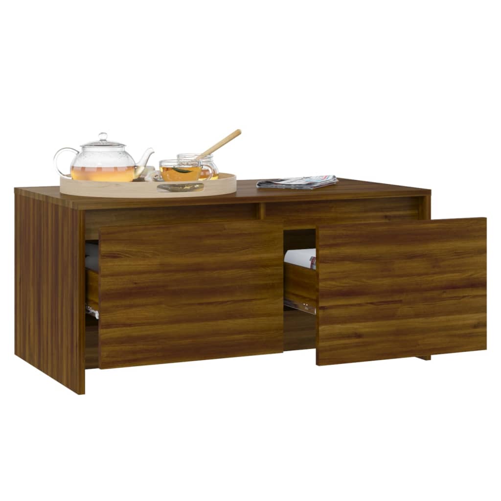 Mesa De Centro Madera De Ingeniería 90X50X41,5 Cm