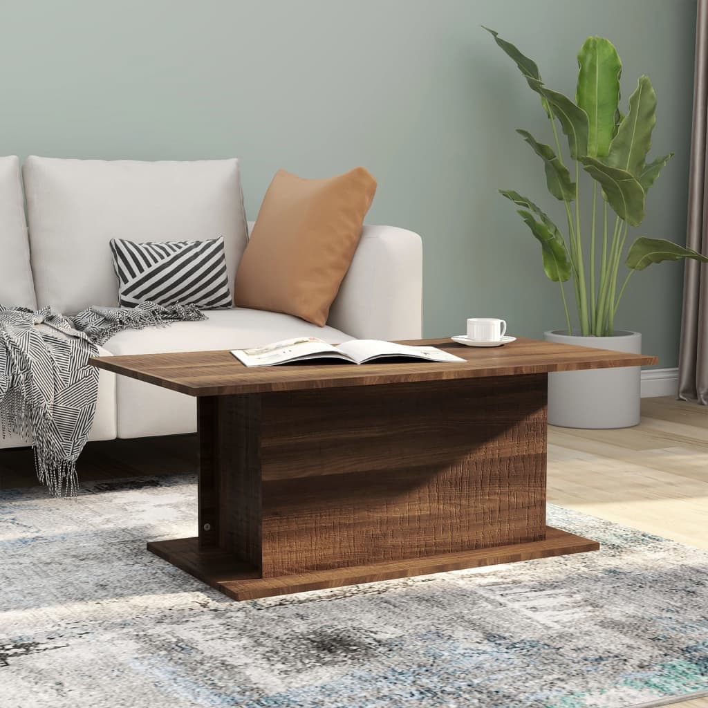 Mesa De Centro Madera Ingeniería 55,5X55,5X40 Cm