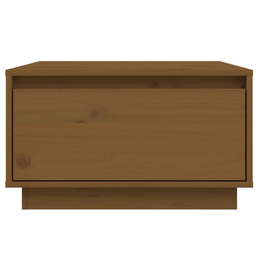 Mesa De Centro Madera Maciza De Pino 55X56X32 Cm