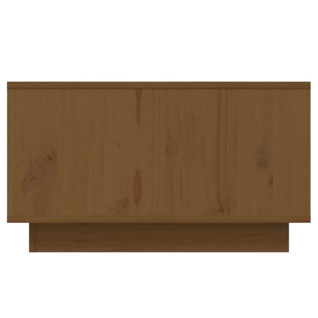 Mesa De Centro Madera Maciza De Pino 55X56X32 Cm