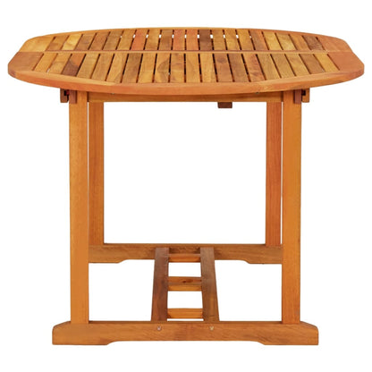 Mesa De Jardín Madera Maciza De Eucalipto 200X100X75 Cm