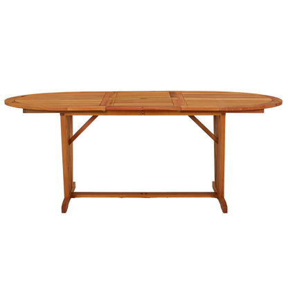 Mesa De Jardín Madera Maciza De Eucalipto 200X100X75 Cm