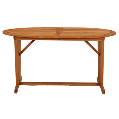 Mesa De Jardín Madera Maciza De Eucalipto 200X100X75 Cm