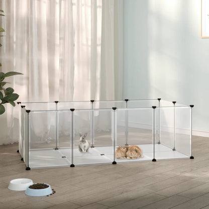 Jaula Para Animales Pequeños Pp Y Acero 144X74X46,5 Cm