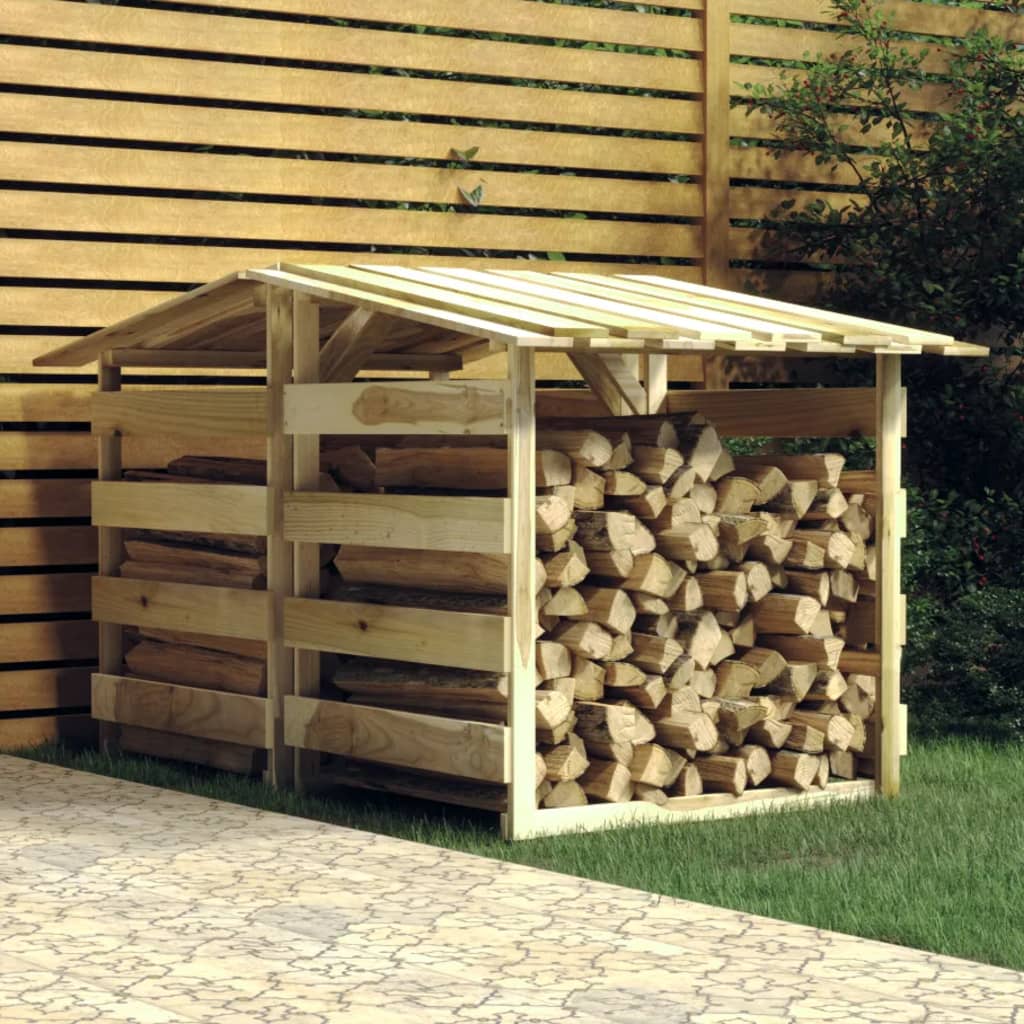 Pérgola Con Techo Madera De Pino Impregnada