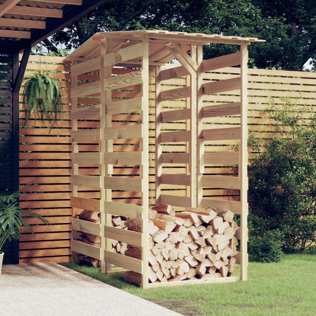 Pérgola Con Techo Madera De Pino Impregnada