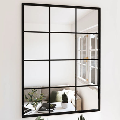 Espejo De Pared Rectangular De Hierro Negro