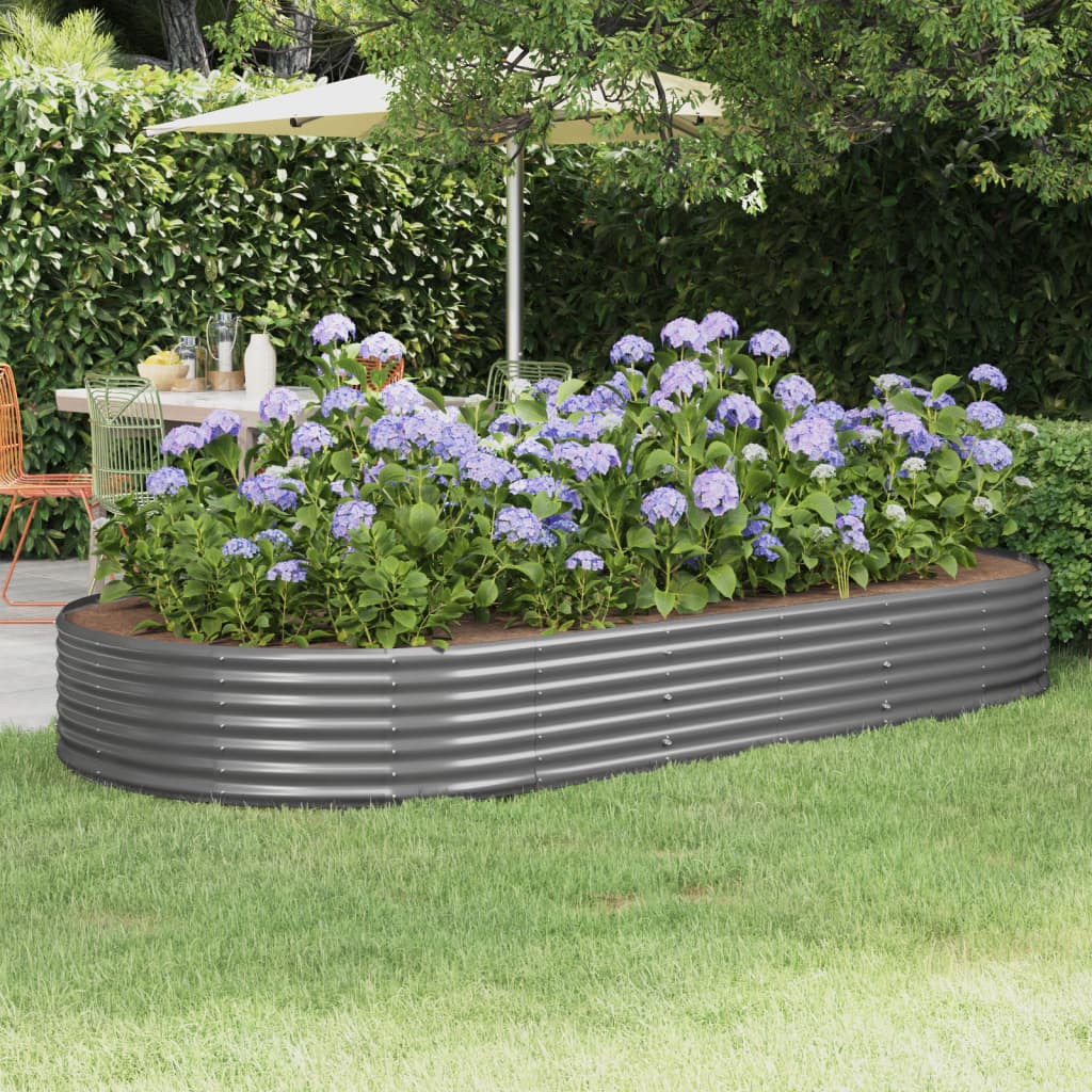 Jardinera Elevada De Acero Galvanizado