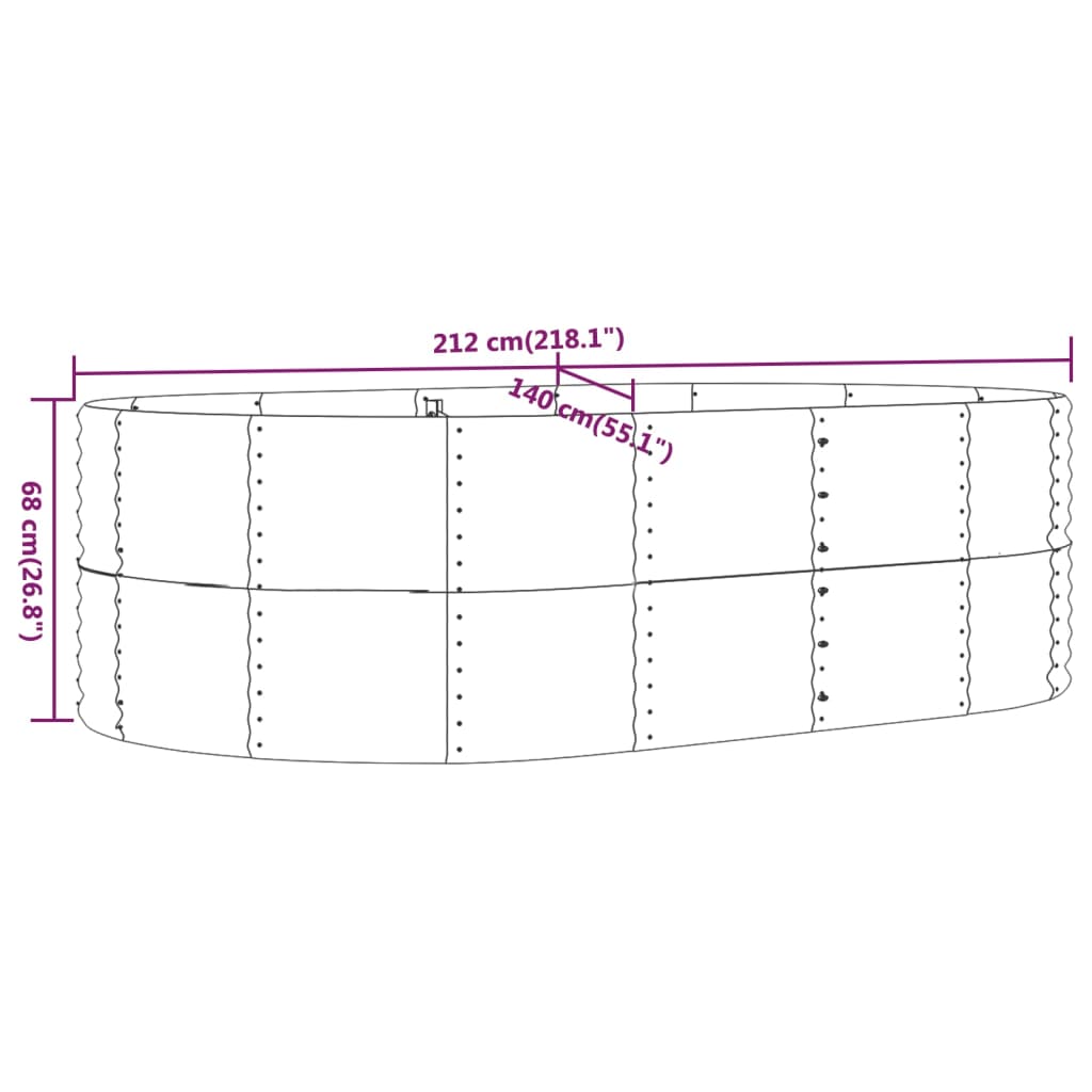 Jardinera Elevada Acero Galvanizado
