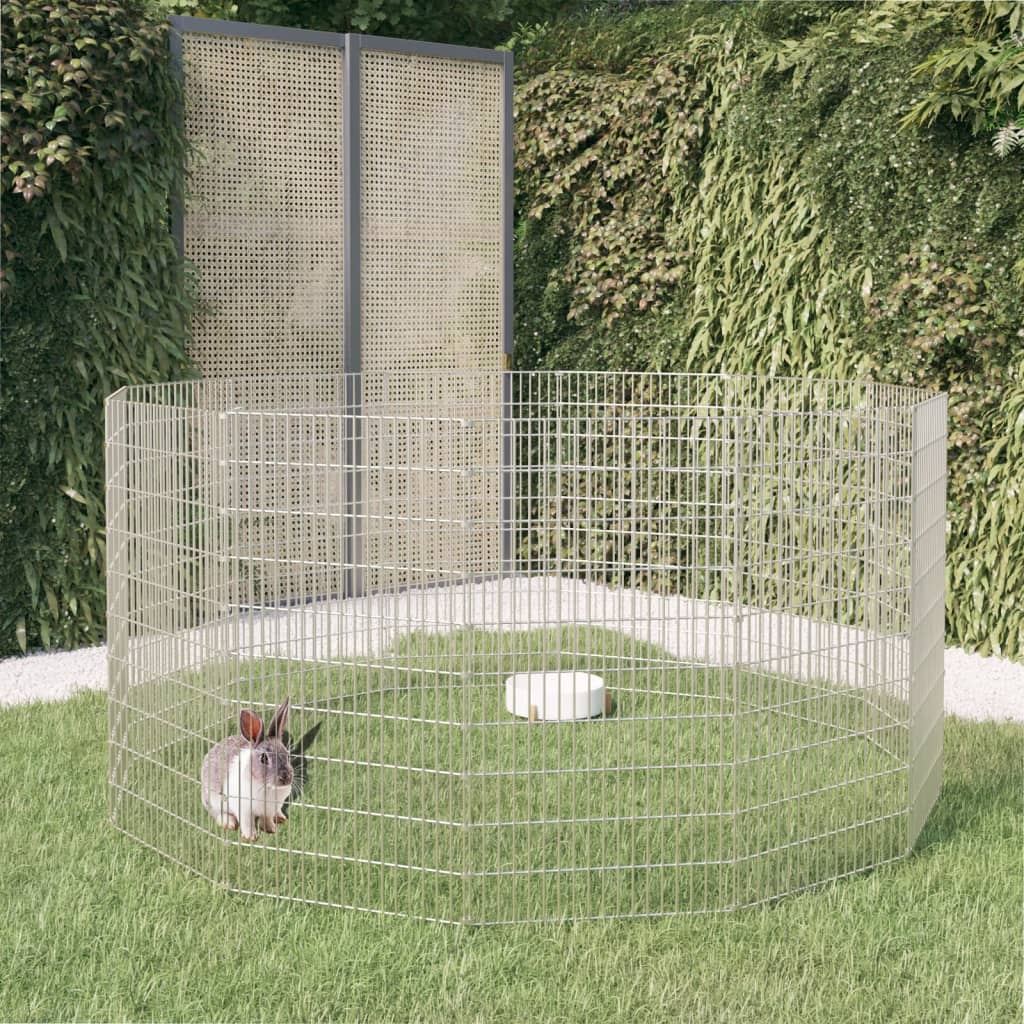 Recinto Corral Animales 48 Paneles Hierro Galvanizado