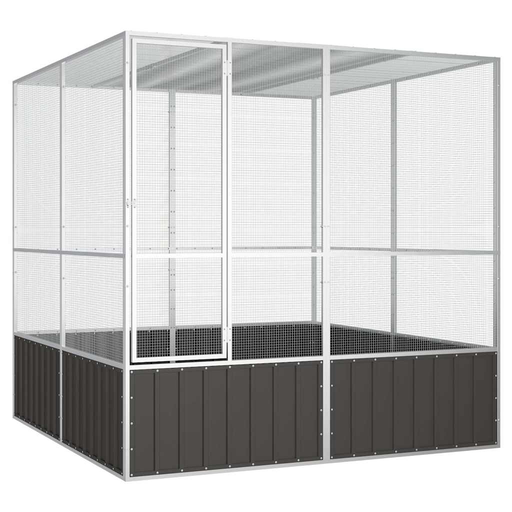 Jaula Pájaros Acero Galvanizado 302,5X324,5X211,5 Cm