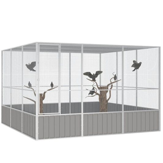 Jaula Pájaros Acero Galvanizado 302,5X324,5X211,5 Cm